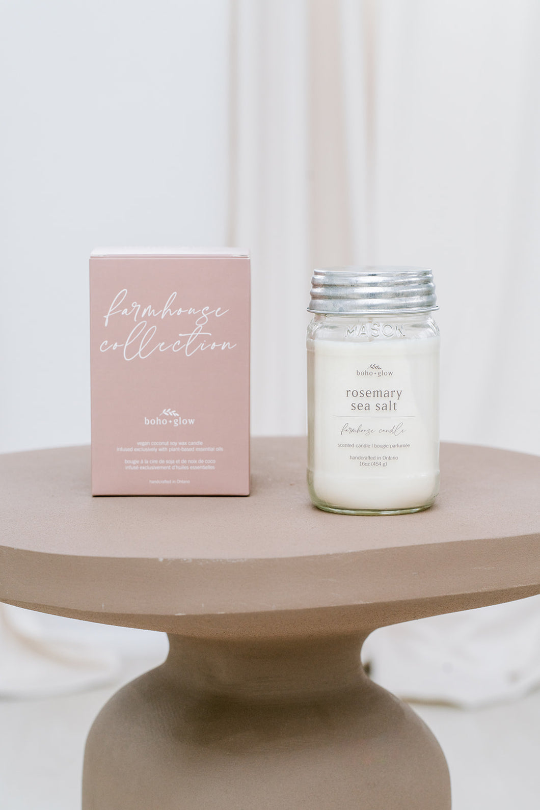 rosemary sea salt // farmhouse candle