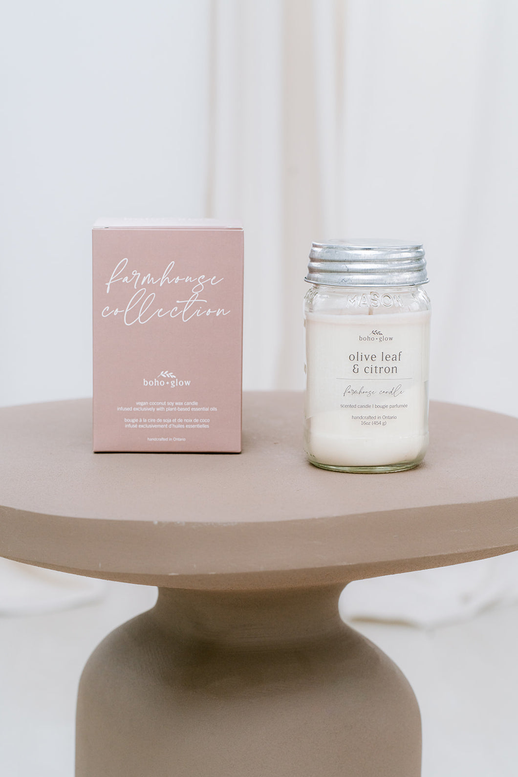 olive leaf & citron // farmhouse candle